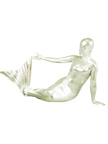 Sliver Shiny Metallic Mermaid Zentai Suit